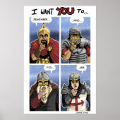 Western Warrior Grid Poster (Voorkant)