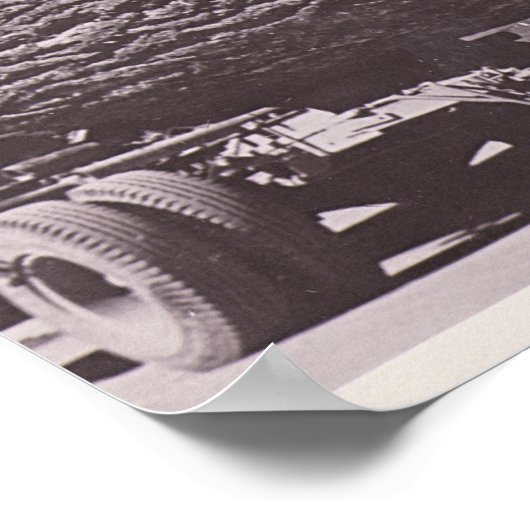 Western Washington Fir Log circa 1940 Poster (Hoek)