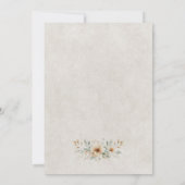 Western  waterverf bloemen bruiloft kaart (Achterkant)