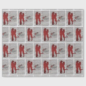 Western weddenschap - Romantische liefdescadeauoms Cadeaupapier (Vlak)