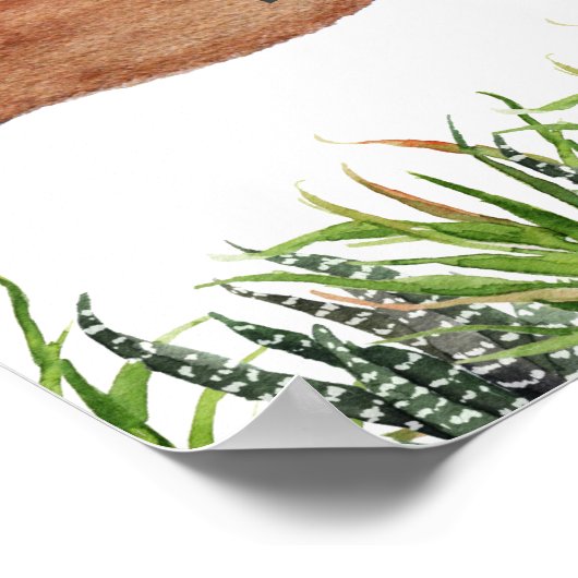 Western Welkomstteken Cowboy Rodeo Poster (Hoek)