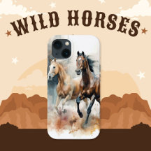 Western Wild Horse iPhone / iPad hoesje