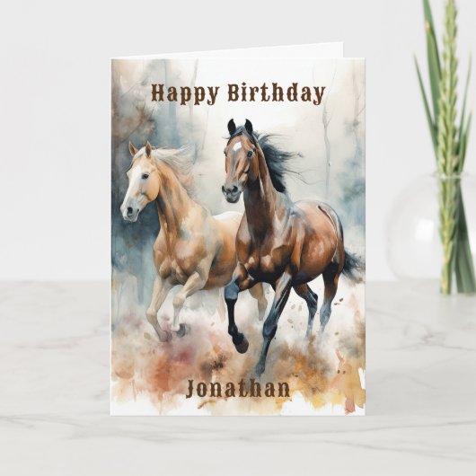 Western Wild Horse Kaart (Voorkant)