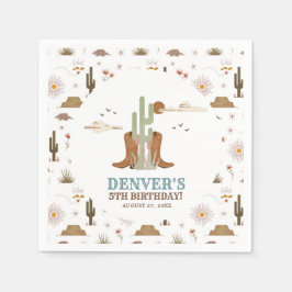 Western Wild West Country Cowboy Birthday Party Servet