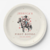 Western Wild West Country Cowgirl Birthday Papieren Bordje (Voorkant)
