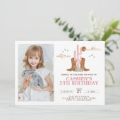 Western Wild West Country Cowgirl Rodeo Birthday Kaart (Staand voorkant)