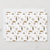 Western Wild West Country Cowgirl Rodeo Birthday Kaart (Achterkant)