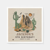 Western Wild West Cowboy Verjaardagsservet Servet (Voorkant)