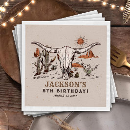 Western Wild West Cowboy Verjaardagsservet Servet