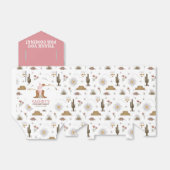 Western Wild West Cowgirl Birthday Party Bedankdoosjes (Uitgevouwen)
