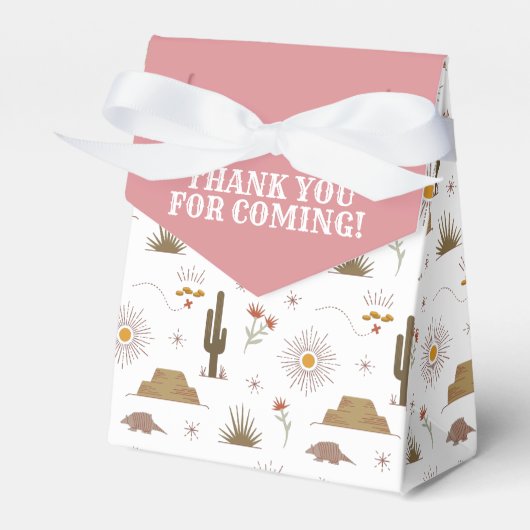 Western Wild West Cowgirl Birthday Party Bedankdoosjes (Voorkant Zijde)