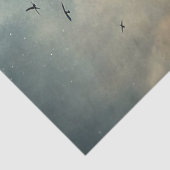 Western Wilde Westen Kleine Houten Huis in Prairie Tissuepapier (Detail)