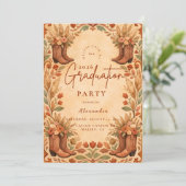 Western Wildflower Country Feest Kaart (Staand voorkant)