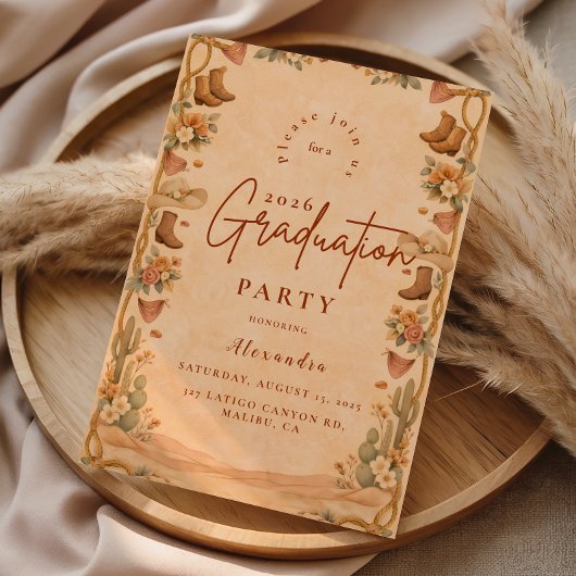 Western Wildflower Party Afsluiting Kaart