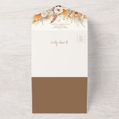 Western Wildflower Vrijgezellenfeest Recept All In One Uitnodiging (Buitenkant)