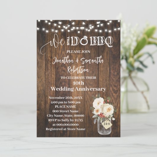 Western Winter We still do Wedding Anniversary Kaart (Staand voorkant)