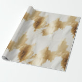 Western witgoud Koeienhuid Cadeaupapier (Uitgerold)