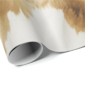 Western witgoud Koeienhuid Cadeaupapier (Rol Hoek)