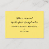 Western Zaddle Country Wedding RSVP Response Kaart (Achterkant)