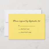 Western Zaddle Country Wedding RSVP Response Kaart (Achterkant)