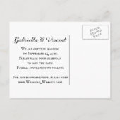 Western Zaddle Country Wedding Save the Date Aankondigingskaart (Achterkant)