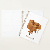 Western zadel, cowgirl, eenvoudig personaliseren planner (Display)