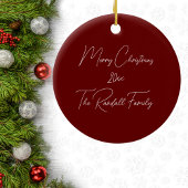 Western, , Zadel, Land, Kerstmis Custom Keramisch Ornament