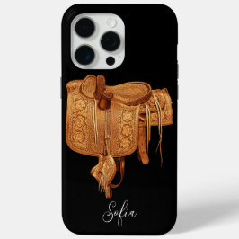 Western, , Zadel, Land, Monogrammed, Aangepast iPhone 15 Pro Max Hoesje
