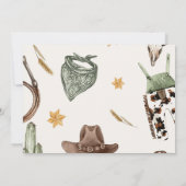 Western zadel omhoog en doe mee voor verjaardagsfo kaart (Achterkant)