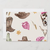 Western zadel omhoog en rijd op voor de verjaardag kaart (Achterkant)