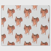 Western zadelpatroon cadeaupapier (Vlak)