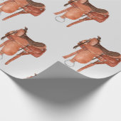 Western zadelpatroon cadeaupapier (Hoek)