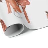 Western zadelpatroon cadeaupapier (Rol Hoek)