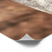 Western zadels op grijs paard poster (Hoek)