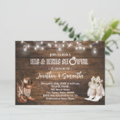 Western Zijn en Haar Trouwdouche Cowboylaarzen Kaart (Staand voorkant)