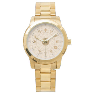 Western Zodiac Wheel - Horloge