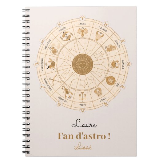 Western Zodiac Wheel - Notitieboek (Voorkant)