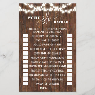 Western zou ze liever Vrijgezellenfeest spelen Flyer