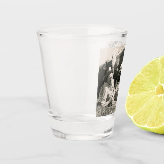 Western zout grasspoor Ride Lunch Stop Shot Glas (Links)