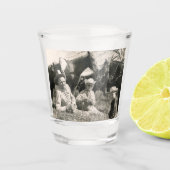 Western zout grasspoor Ride Lunch Stop Shot Glas (Voorkant)