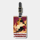 Western - zuidwest - WPA Bagagelabel (Voorkant verticaal)