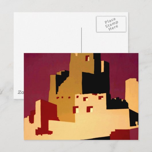 Western - zuidwest - WPA Briefkaart (Voorkant / Achterkant)