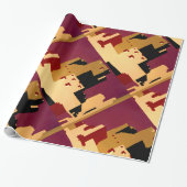 Western - zuidwest - WPA Cadeaupapier (Uitgerold)