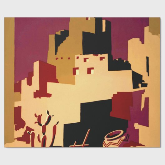 Western - zuidwest - WPA Cadeaupapier (Vlak)