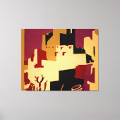 Western - zuidwest - WPA Canvas Afdruk (Voorkant)