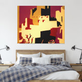 Western - zuidwest - WPA Canvas Afdruk (Insitu (Slaapkamer))