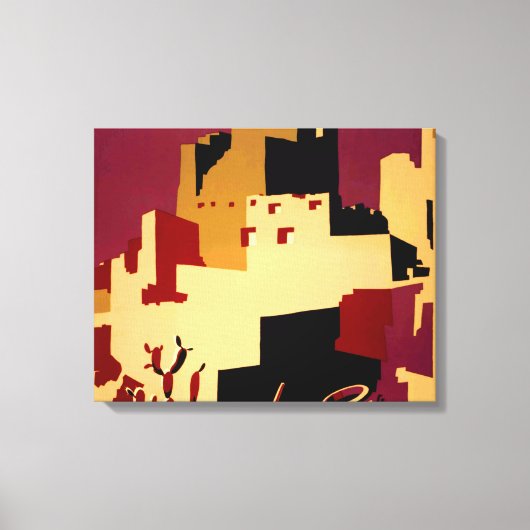 Western - zuidwest - WPA Canvas Afdruk (Voorkant)