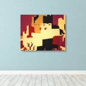 Western - zuidwest - WPA Canvas Afdruk (Insitu (Houten vloer))