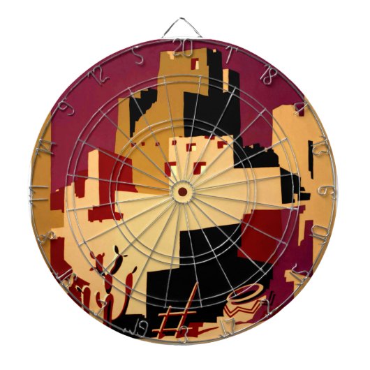 Western - zuidwest - WPA Dartbord (Voorkant)
