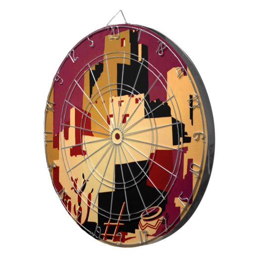 Western - zuidwest - WPA Dartbord (Voorkant Rechts)